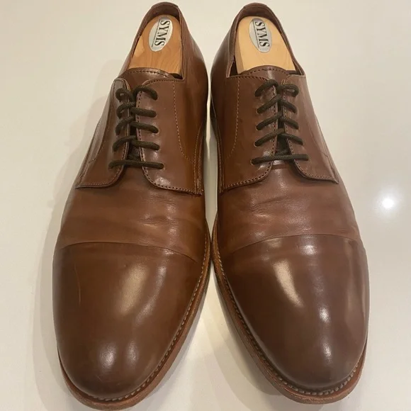 Aquila Tan Dress Shoes Size 43, US Size 10 Aquila Cabo Woven Derby | David Jones main image 4